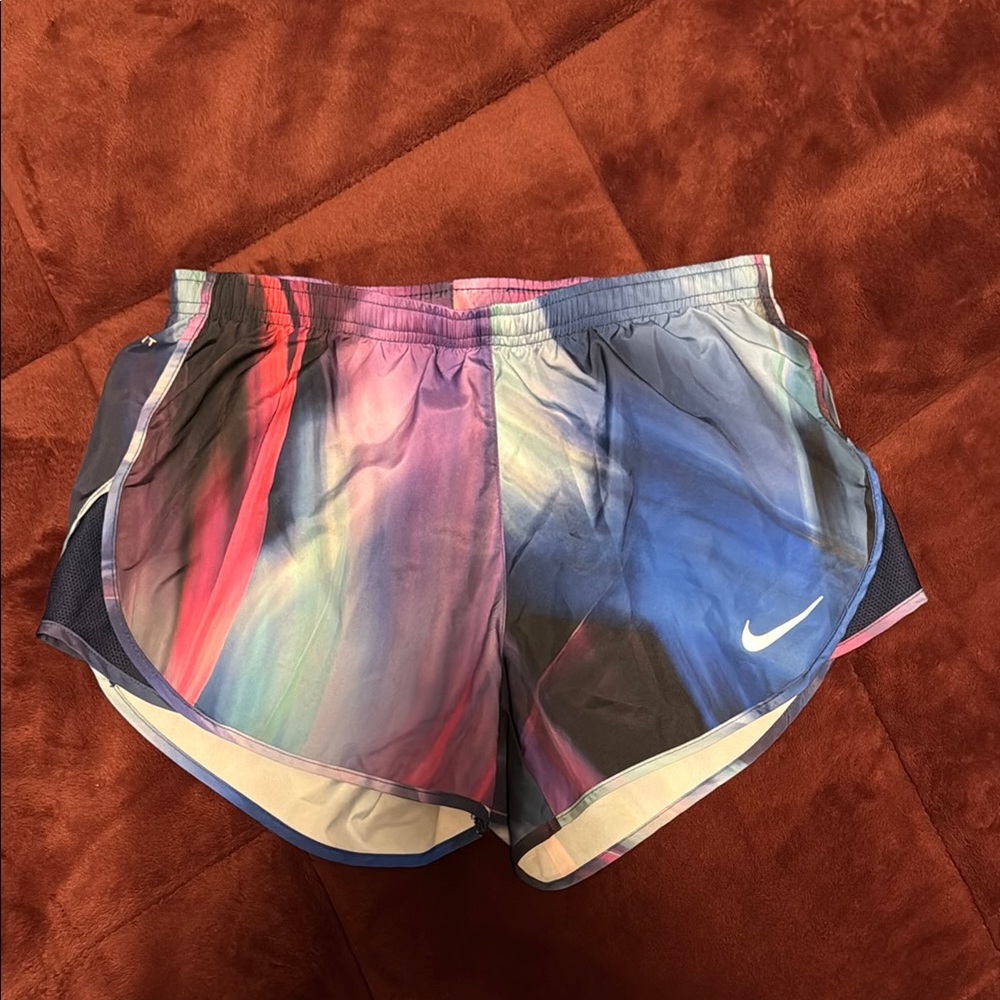 Nike Red and Blue Athletic Shorts Lightweight Performance